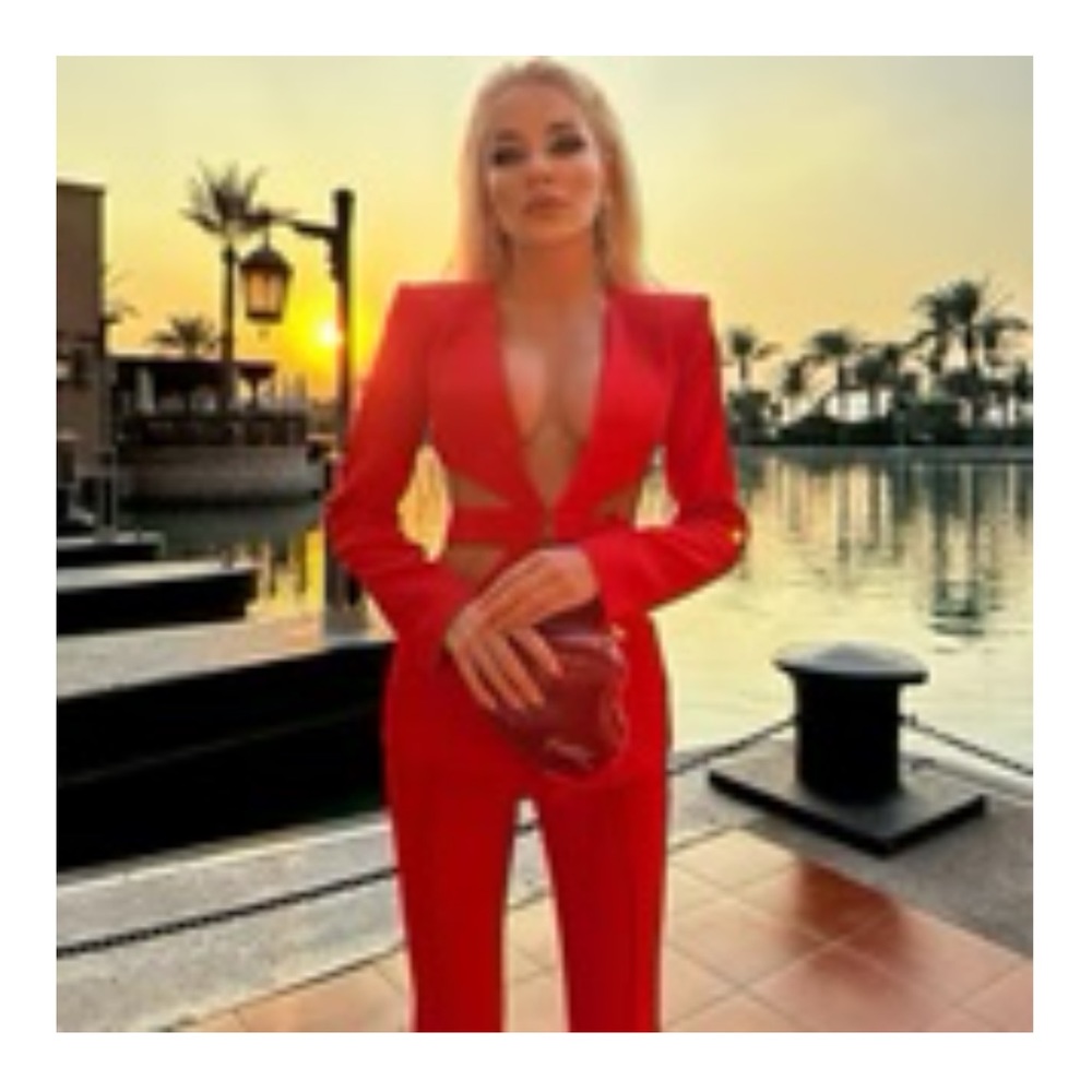 Super stunning cut out suit